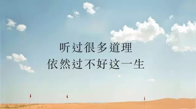 你说的道理我都懂，那又怎样？